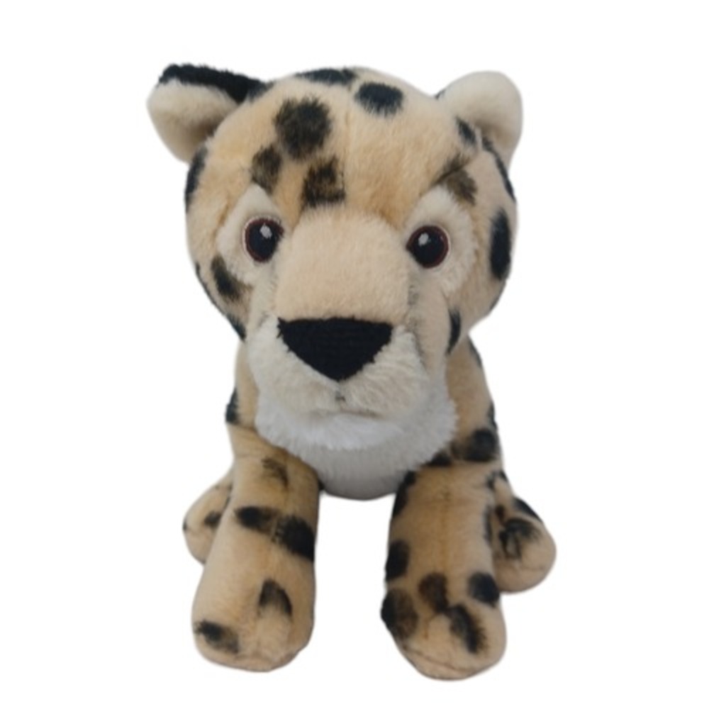 Aurora Eco Nation Cheetah Plush Wild Cat Stuffed Animal 8" Tan Black Spots
